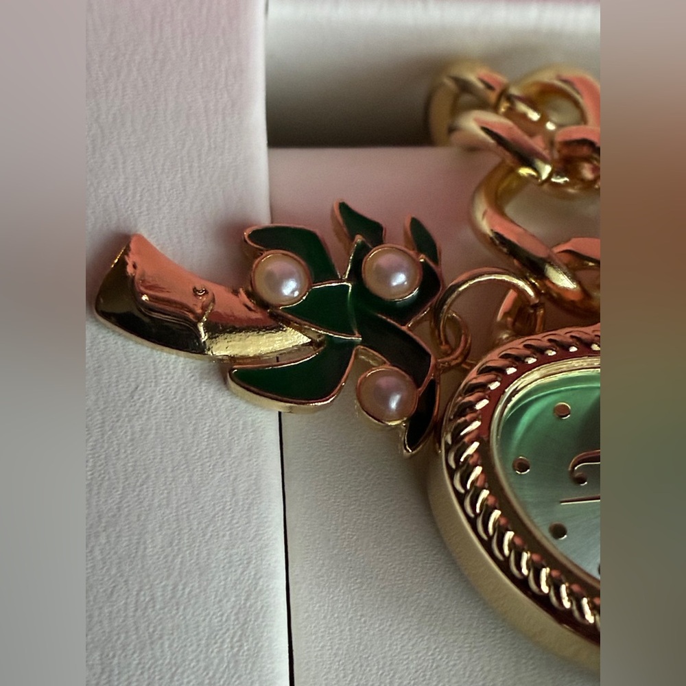 Juicy Couture Gold and Green Charm Bracelet - Picture 3 of 10